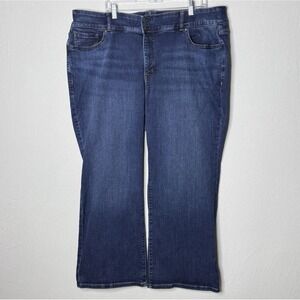 Lane Bryant Jeans Sz 24S High Rise Bootcut Flex‎ Magic Tighter Tummy 24 Short